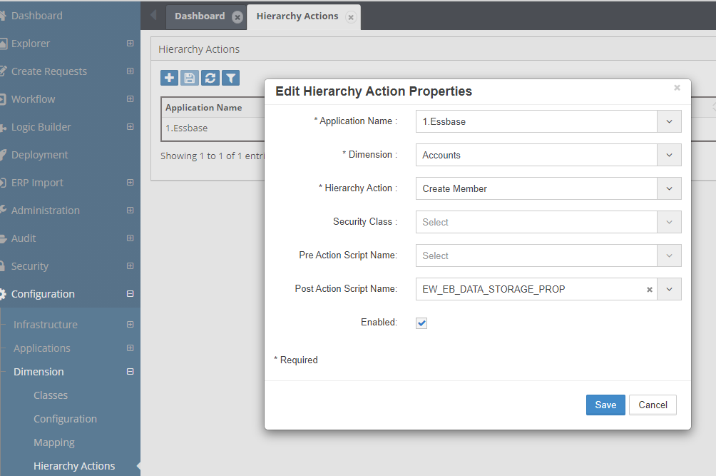 Data Storage Automation Configuration